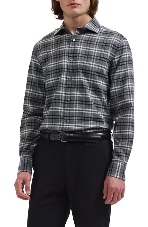 Axel Cotton Blend Button Up Shirt