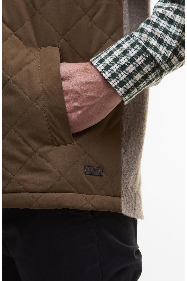 Shoveler Mixed Media Vest, Alternate, color, STONE