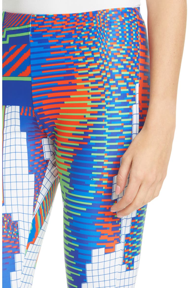 Print High Waist Ankle Leggings, Alternate, color, HOLOGRAM