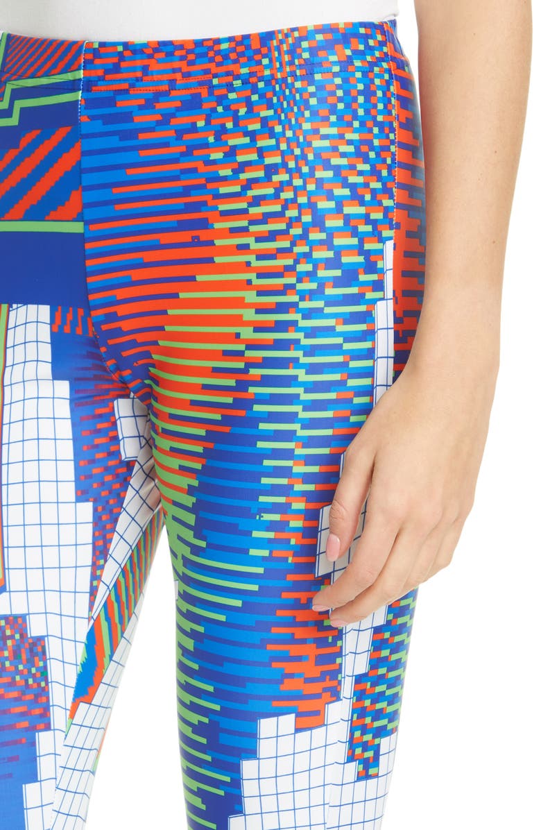 Junya Watanabe Print High Waist Ankle Leggings, Alternate, color,