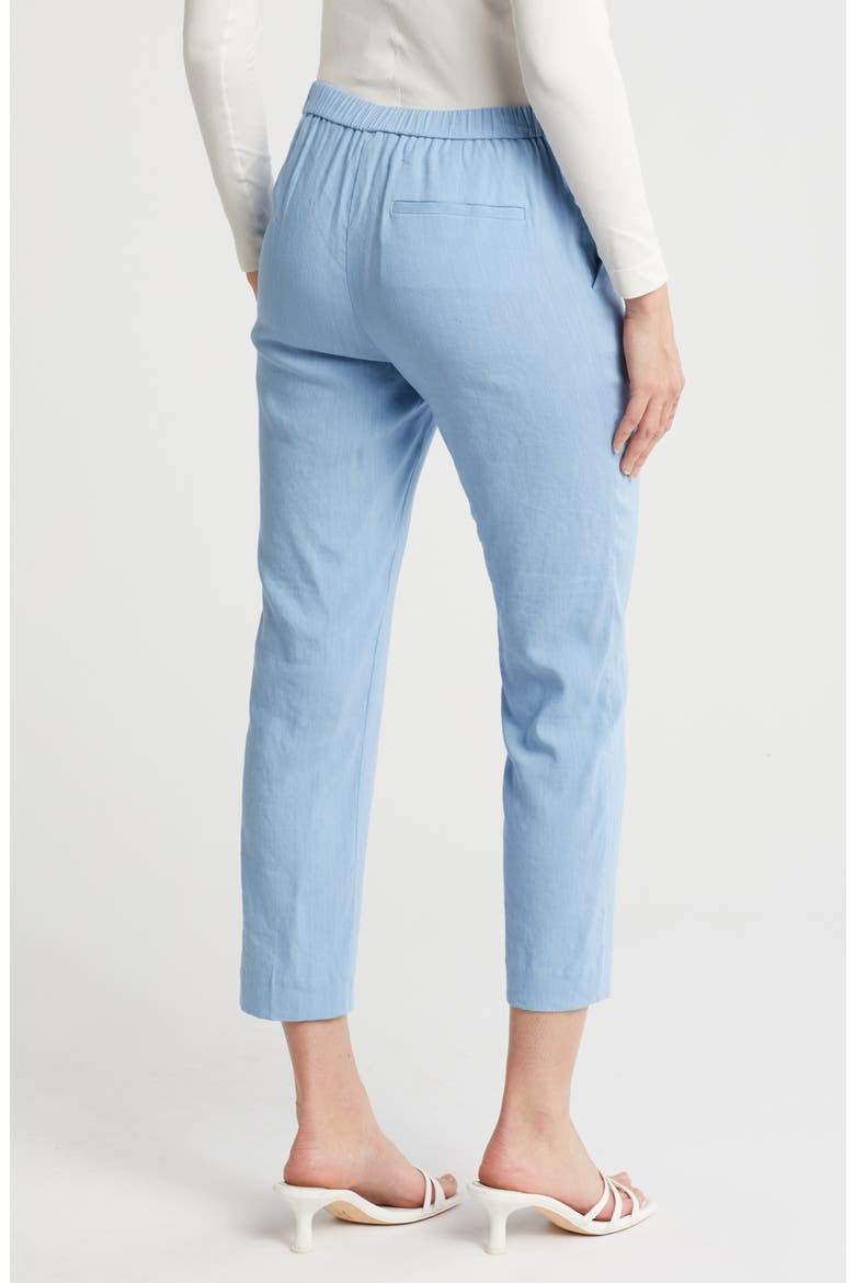 Treeca Stretch Linen Blend Pants, Alternate, color, BAY BLUE