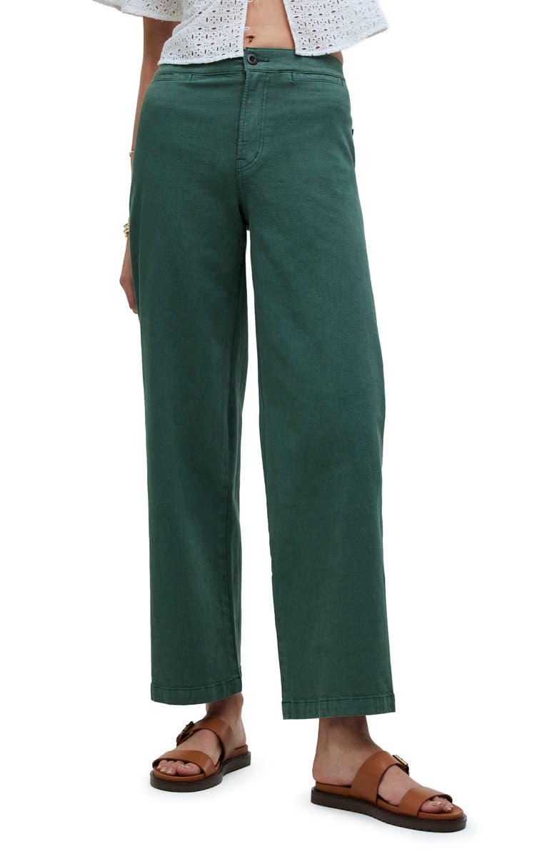 Madewell Emmett Wide Leg Crop Pants, Main, color,
