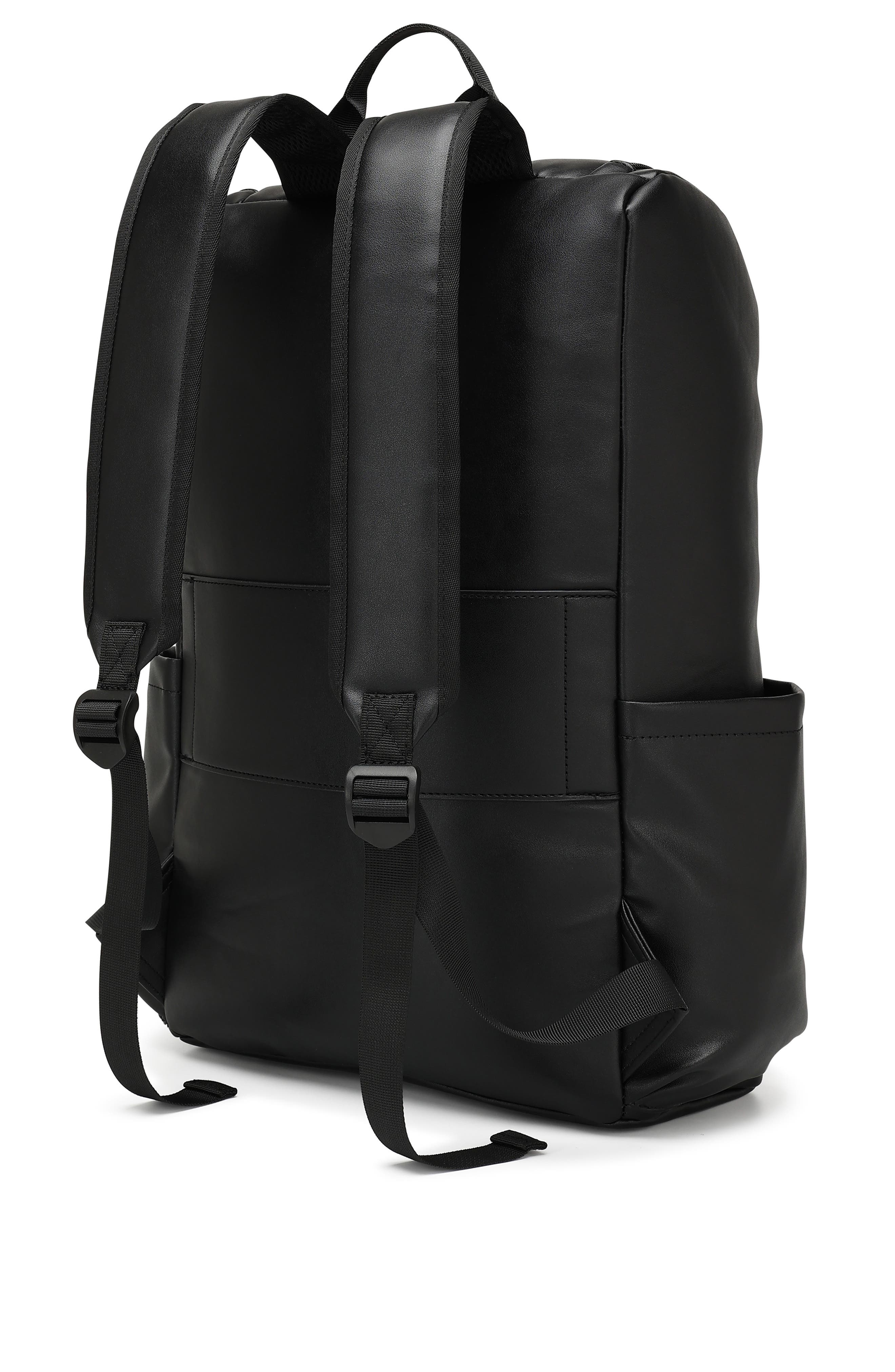 ELLE Roamer 22L Vegan Leather Backpack, Alternate, color, Black
