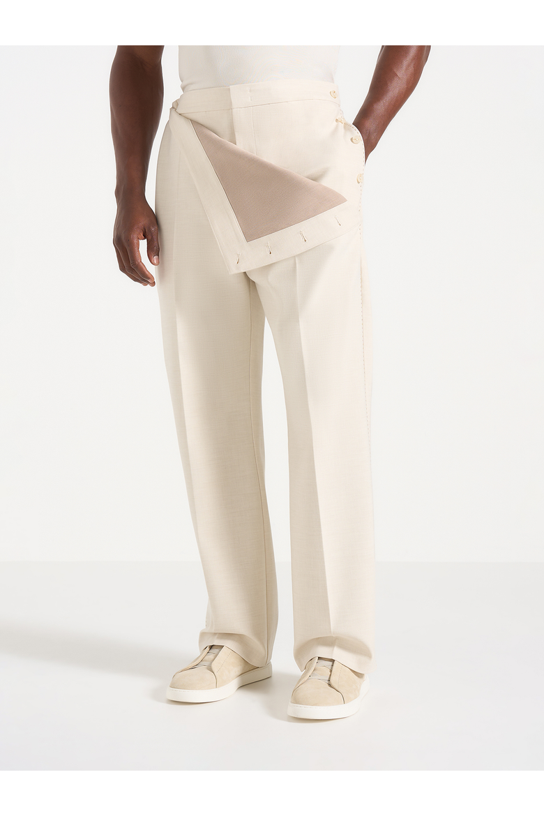 Henri Trousers, Alternate, color, Cream