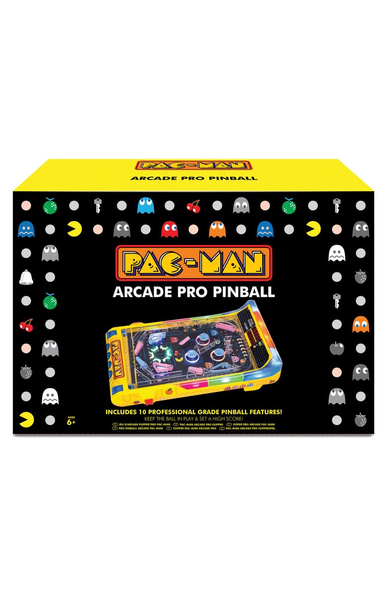 Ambassador Games Pacman Arcade Pro Pinball Light & Sound Tabletop Game, Main, color, Multicolored
