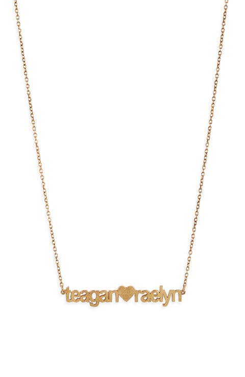 Custom Sweetheart Name Pendent Necklace