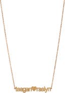 THE SIS KISS Custom Sweetheart Name Pendent Necklace