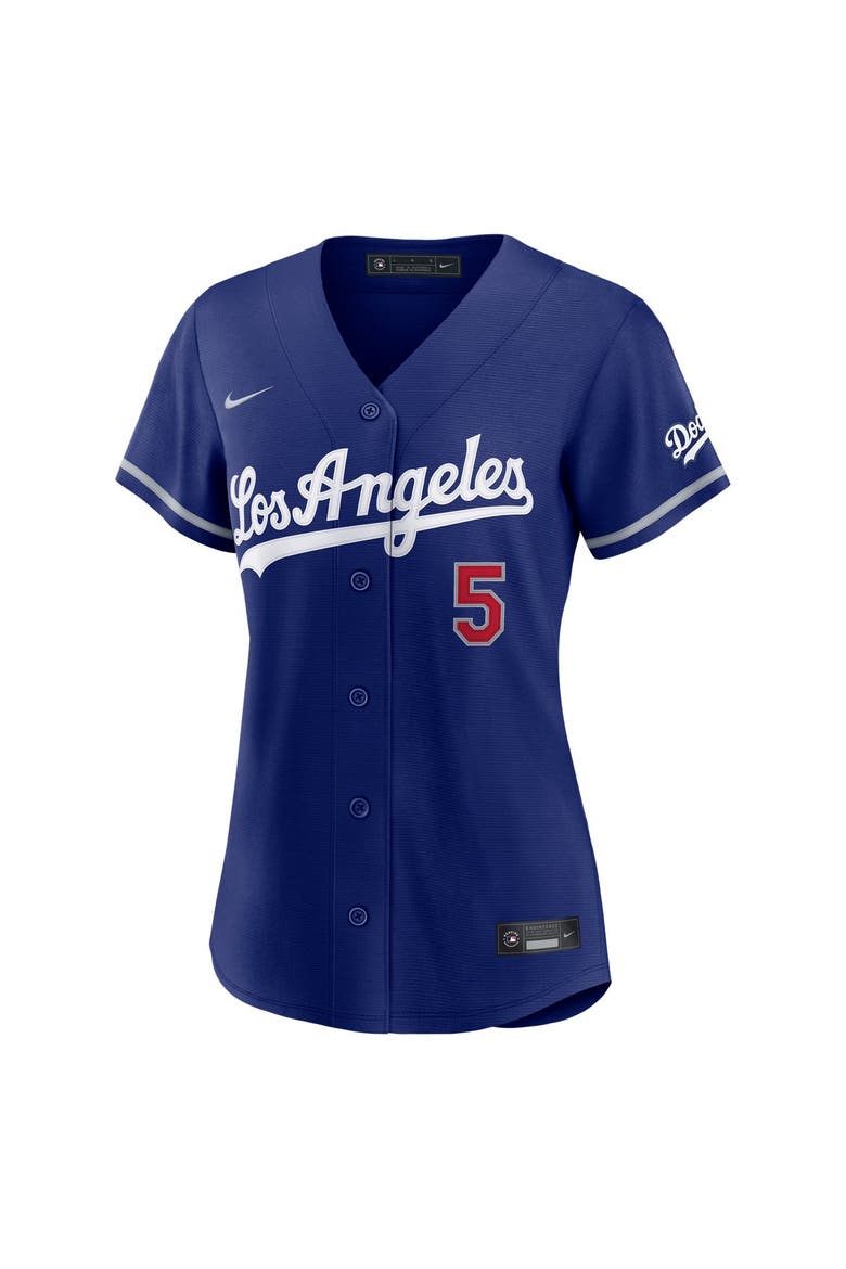 Women's Nike Freddie Freeman Royal Los Angeles Dodgers Alternate Stadium Jersey, Alternate, color, Deep Royal
