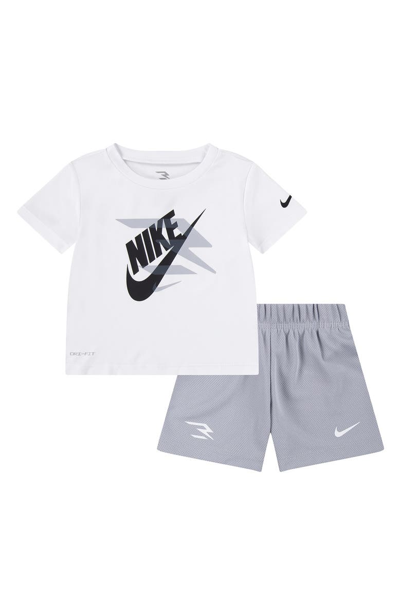 3 Brand Dri-FIT Mashup Swoosh T-Shirt & Shorts Set, Main, color,