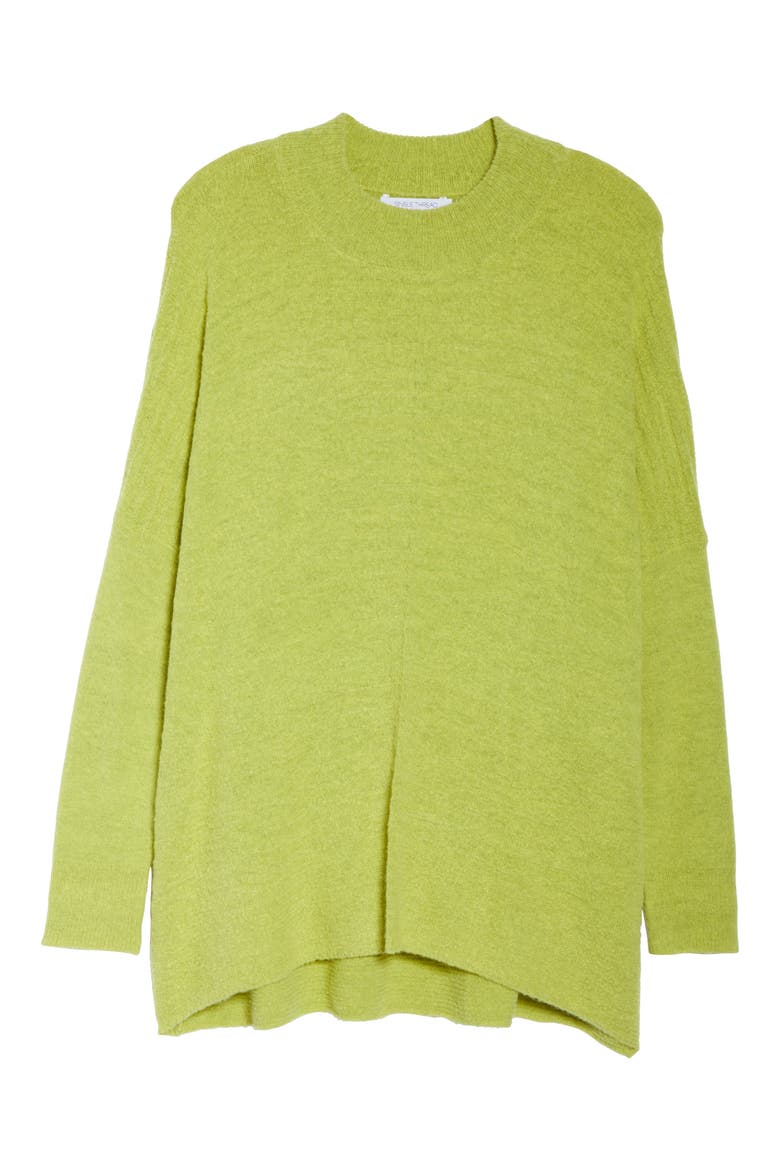 Textured Mock Neck Sweater, Alternate, color, SULPHER SPRING