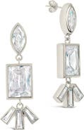 Sterling Forever Bella Cubic Zirconia Drop Earrings
