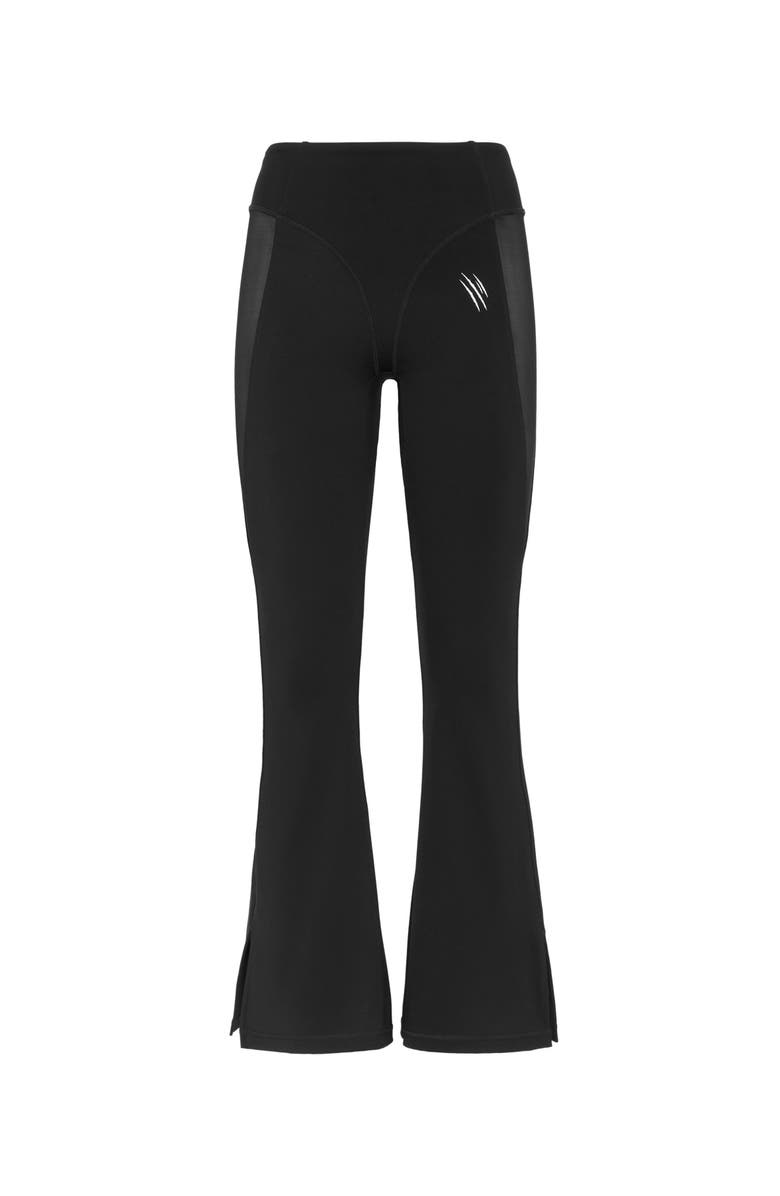 PLEIN SPORT Jogging Flare Leggings, Main, color, Black