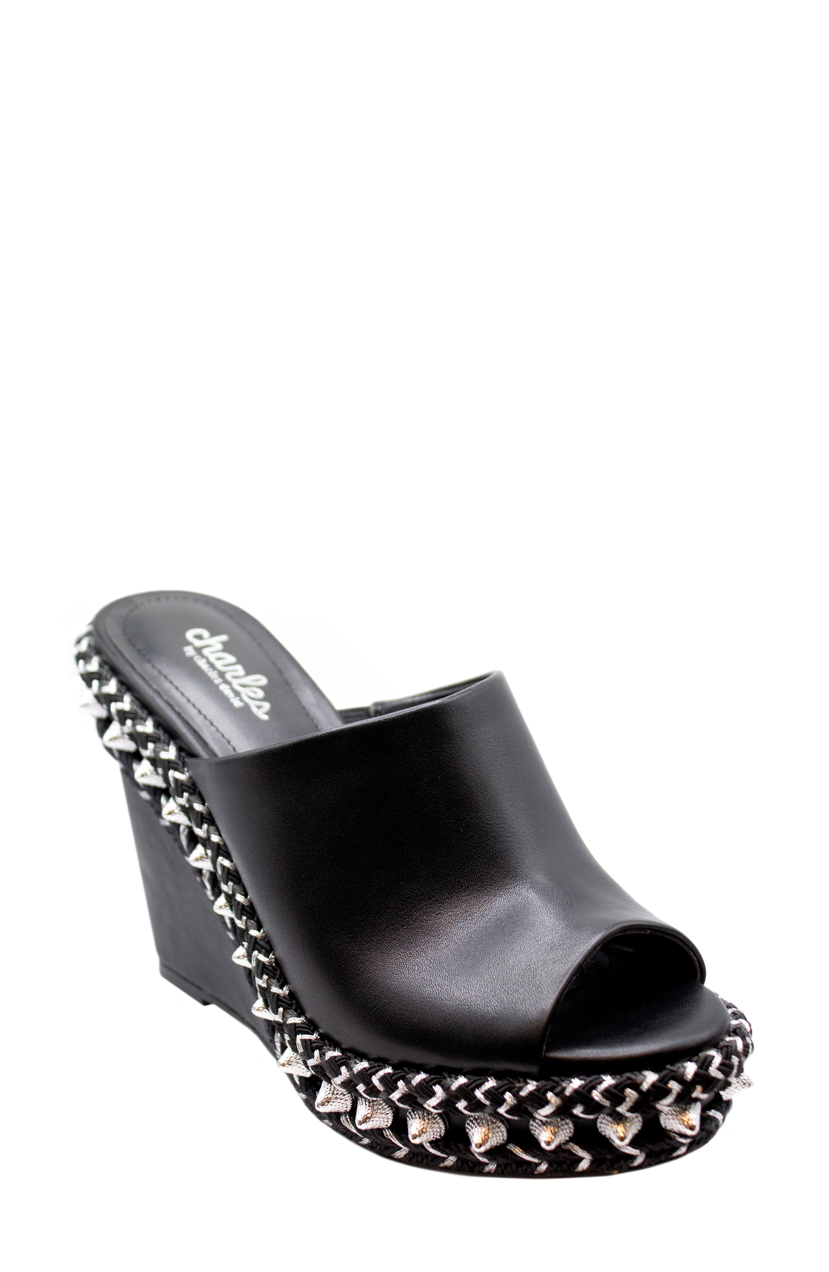 Haider Platform Wedge Sandal, Main, color, BLACK