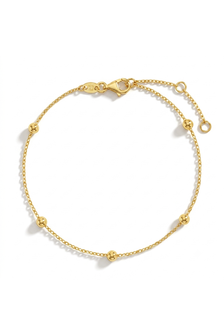 2mm Satellite Girls Plated Bracelet, Main, color, Gold