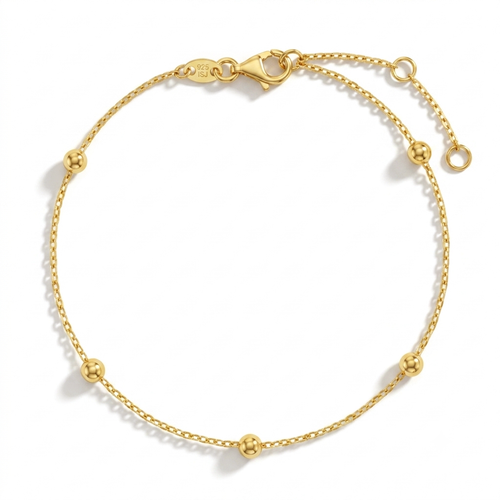 In Season Jewelry Babies'  2mm Satellite Girls Plated Bracelet In Gold