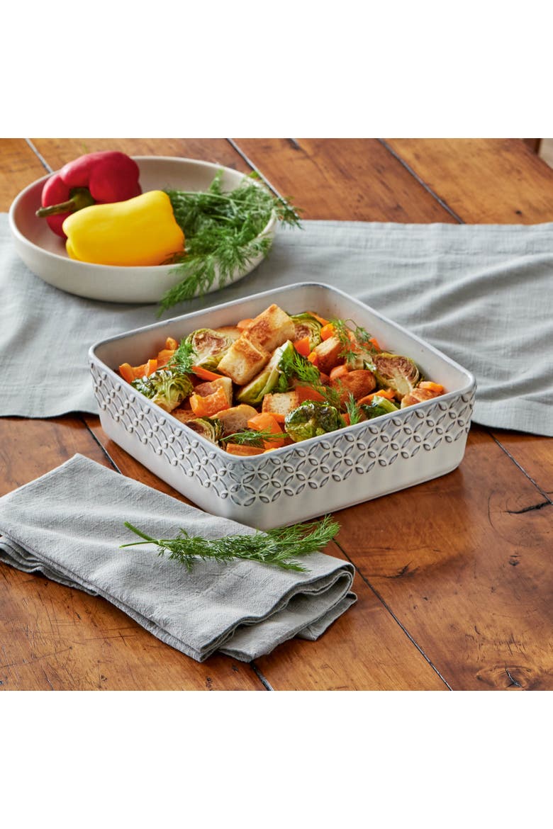 Bistro Square Baker Grey Baking Dish Oven Safe 9 Inch, Alternate, color, Grey