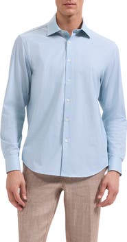 Bugatchi James OoohCotton® Geo Print Button-Up Shirt