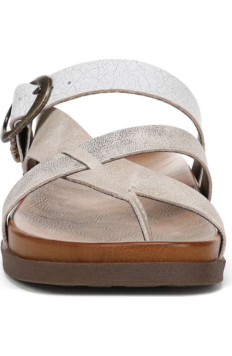 Blowfish Malibu Lilac Strappy Slide Sandal, Alternate, color, Cloud Faux Leather