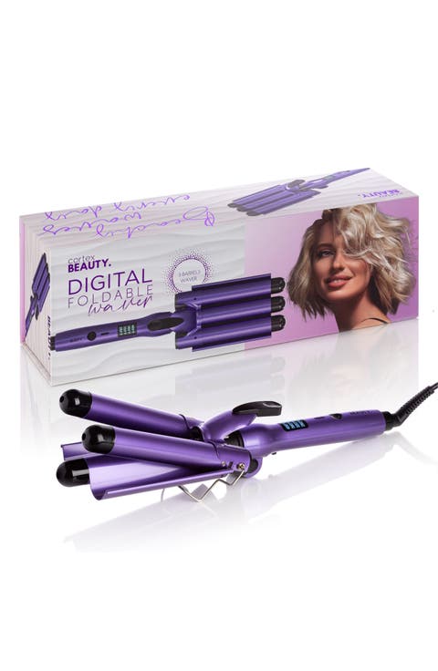 Digital Wave Maker - 1-Inch Foldable Three-Barrel Waver