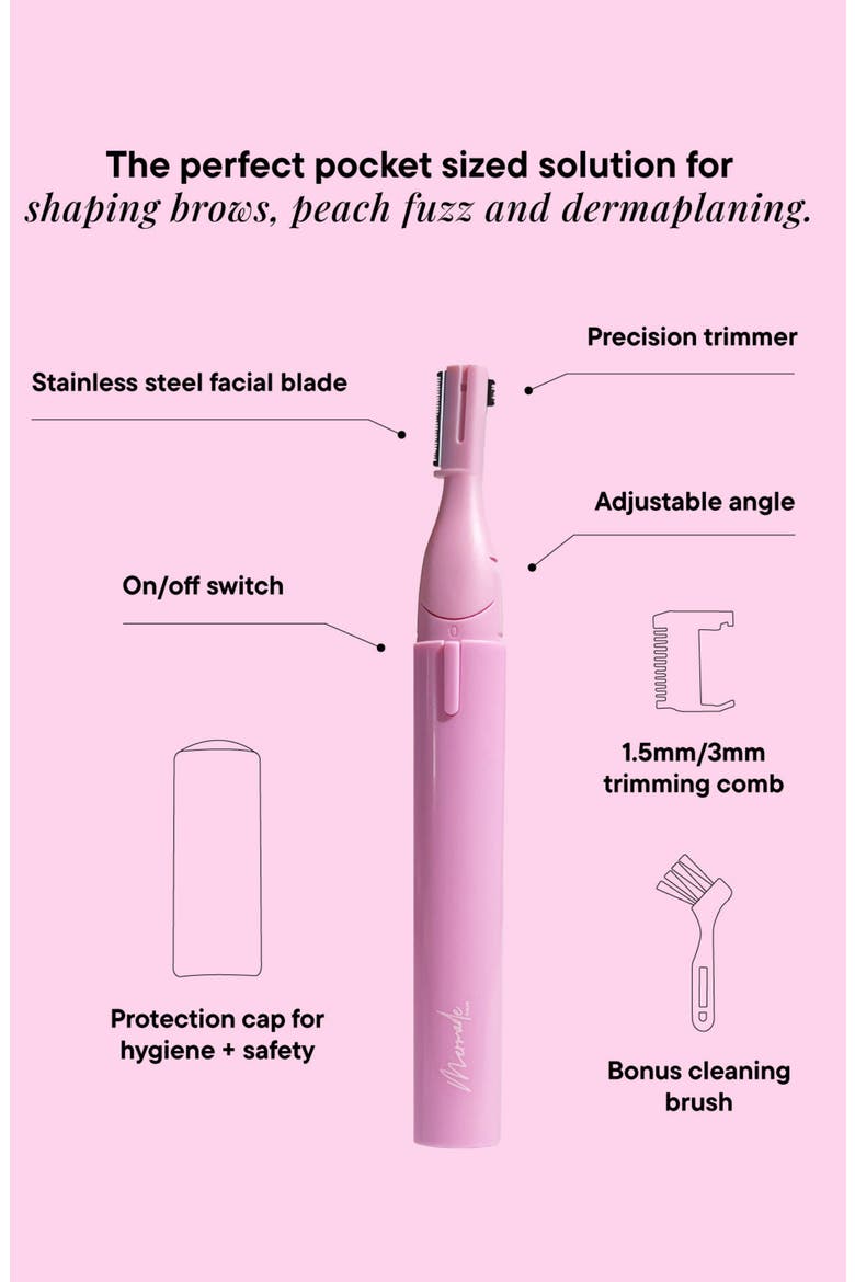 Facial Shaver, Alternate, color, PINK