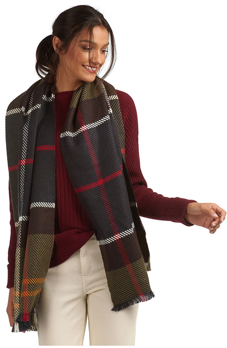 Barbour Blair Tartan Scarf, Alternate, color, Classic Tartan