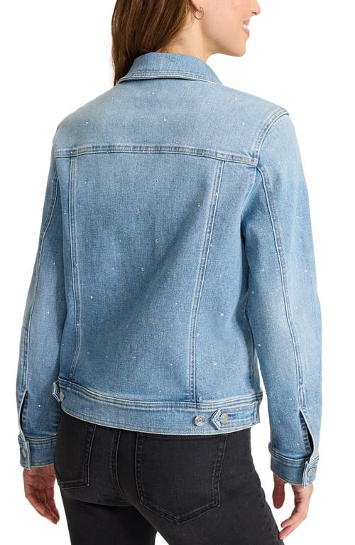 Tommy Bahama Sparkle Classic Denim Jacket In Blue