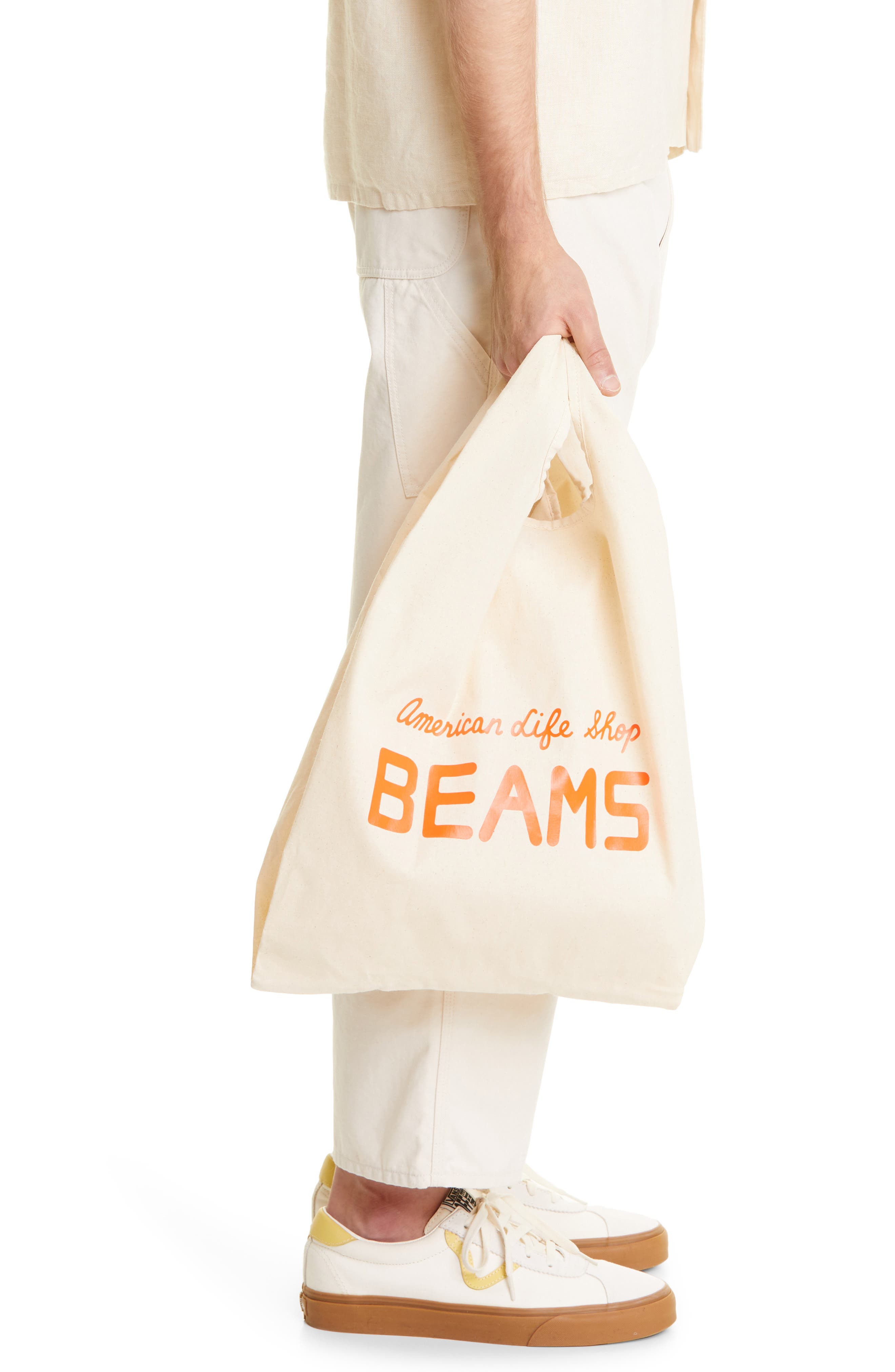 BEAMS Plus Logo Tote, Alternate, color, 