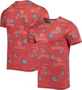 BOXERCRAFT Men's Red Lehigh Valley IronPigs Allover Print Crafted T-Shirt