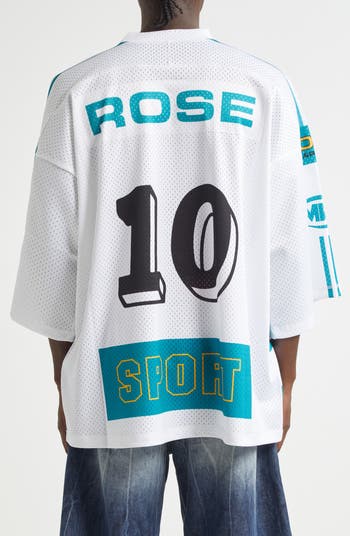 トップス MARTINE ROSE OVERSIZED FOOTBALL TOP Martine Rose - Oversized Football Top - White – Xhibition