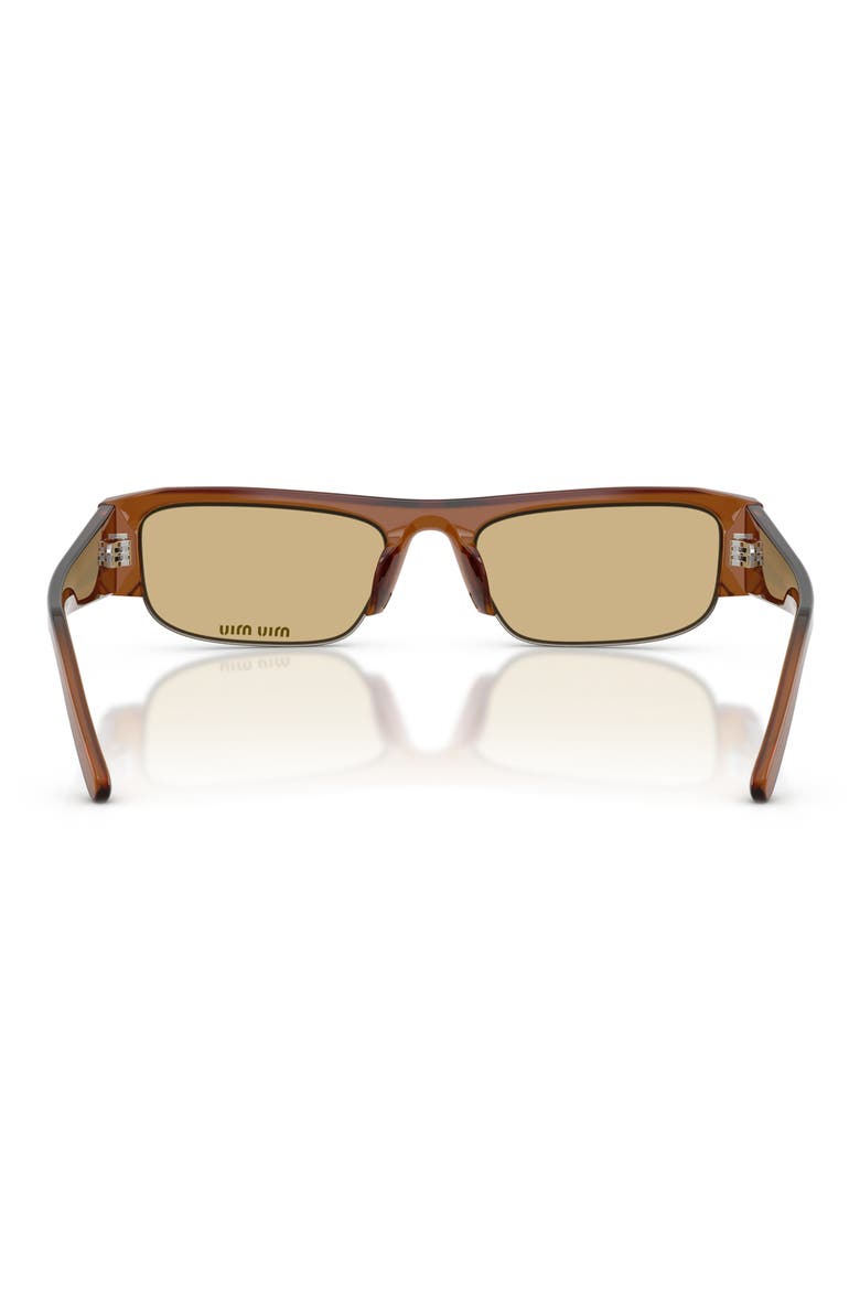 54mm Rectangular Sunglasses, Alternate, color, OPAL AMBRA / YELLOW
