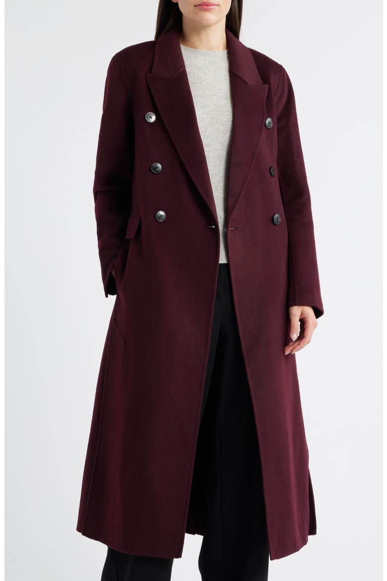 Brogan Wool Blend Coat, Alternate, color, BURGUNDY
