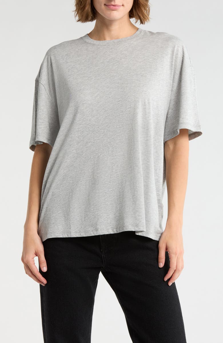 FRAME The Heather Plus One T-Shirt, Main, color, Heather Grey