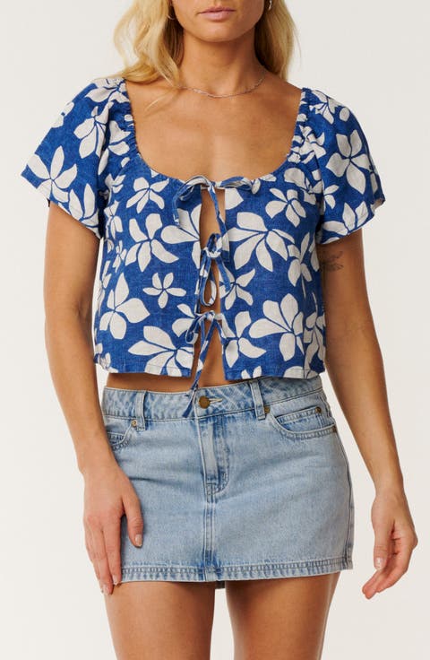 Paraiso Linen Blend Top