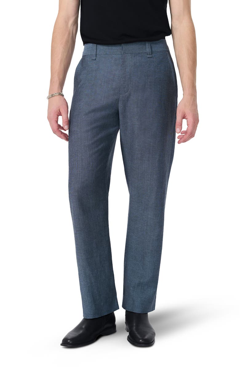 rag & bone Evan Tapered Donegal Wool Blend Pants, Main, color, Blue