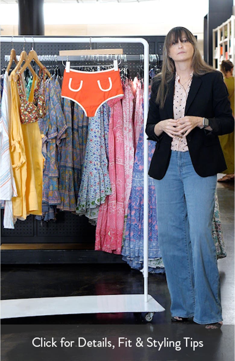 Cherry Cream Polly High Waist Bikini Bottoms, sales video thumbnail