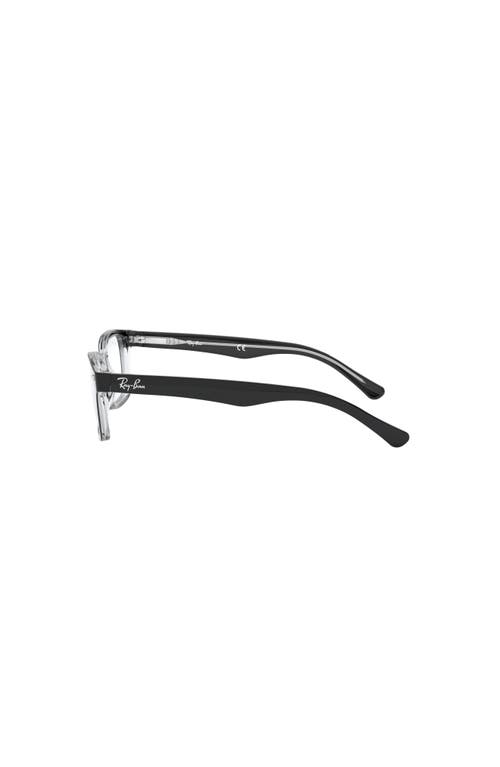 Ray Ban Ray-ban 48mm Square Optical Glasses In Gray