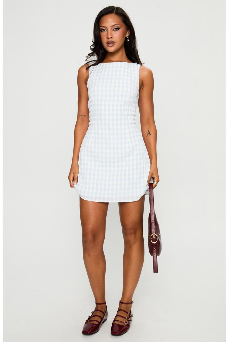 Alfalfa Check Minidress, Alternate, color, BLUE CHECK