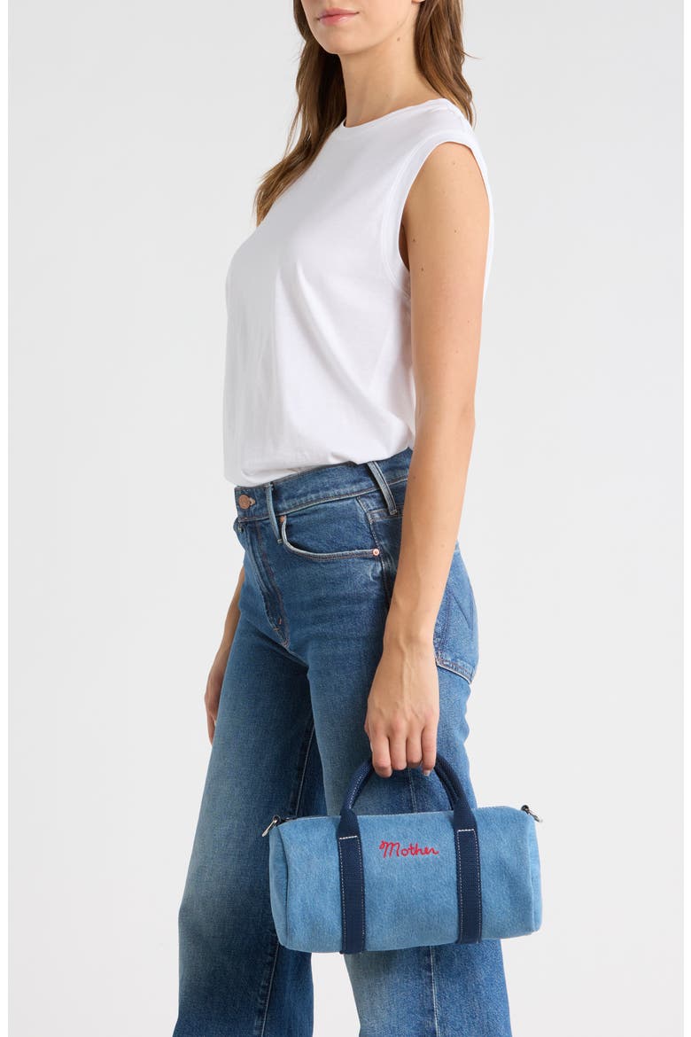 The Sidekick Denim Duffle Bag, Alternate, color, LAGUNA BLUE