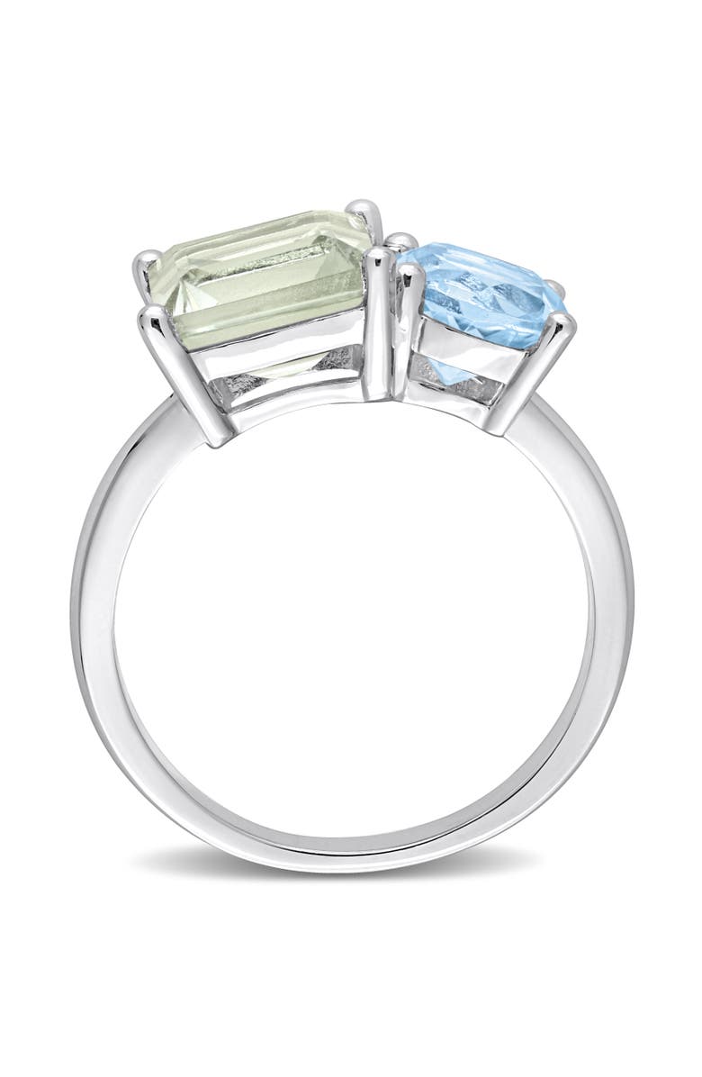 Julianna B. Green Quartz & Blue Topaz 2-Stone Ring, Alternate, color, Green Quartz