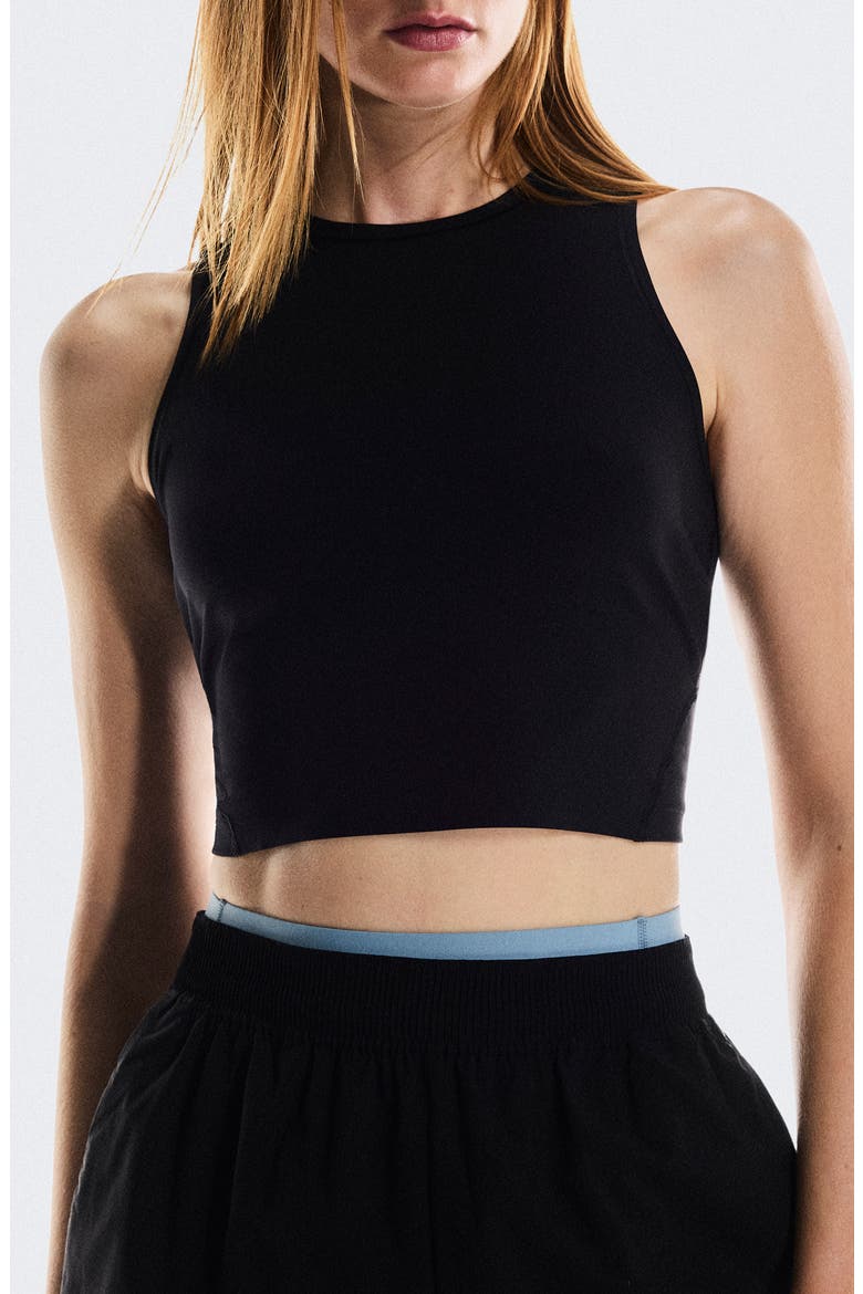 Studio Crop Tank, Main, color, BLACK