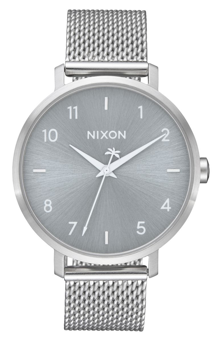 Nixon The Arrow Milanese Mesh Strap Watch, 38mm, Main, color,