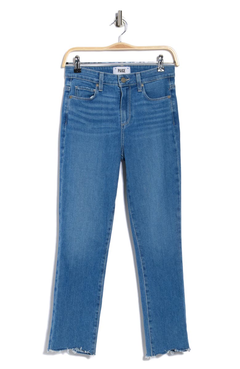 PAIGE Hoxton Frayed Crop Slim Jeans, Alternate, color, Ellerydist