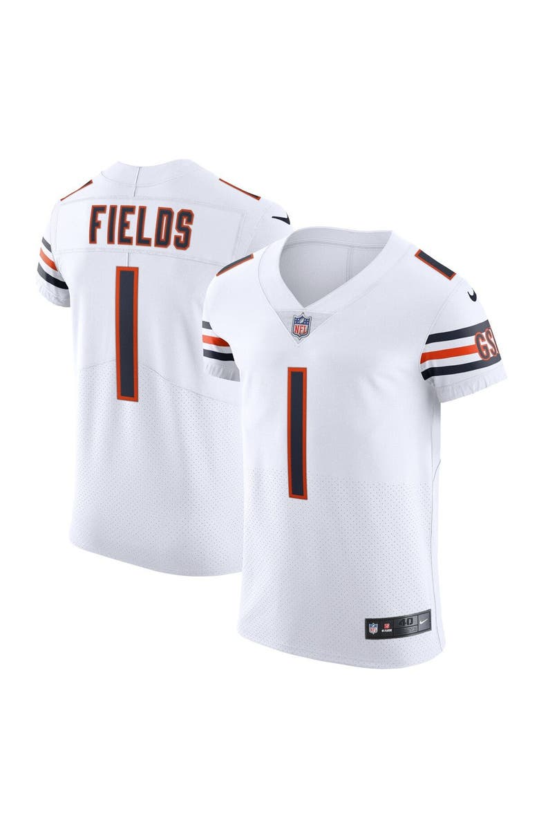 Nike Men's Nike Justin Fields White Chicago Bears Vapor Elite Jersey, Alternate, color,