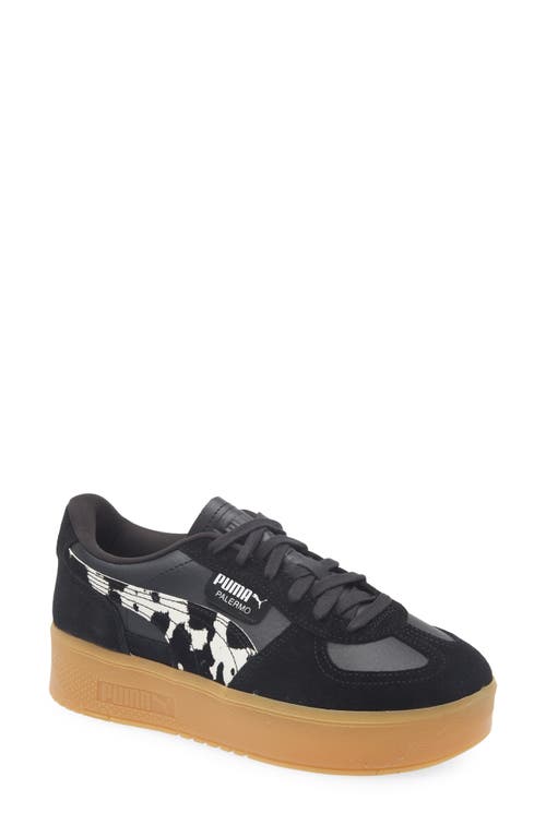 Puma Palermo Elevata Platform Sneaker In Black