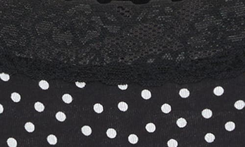 Savage X Fenty Essentials Lace Trim Stretch Cotton Cheeky Briefs In Black