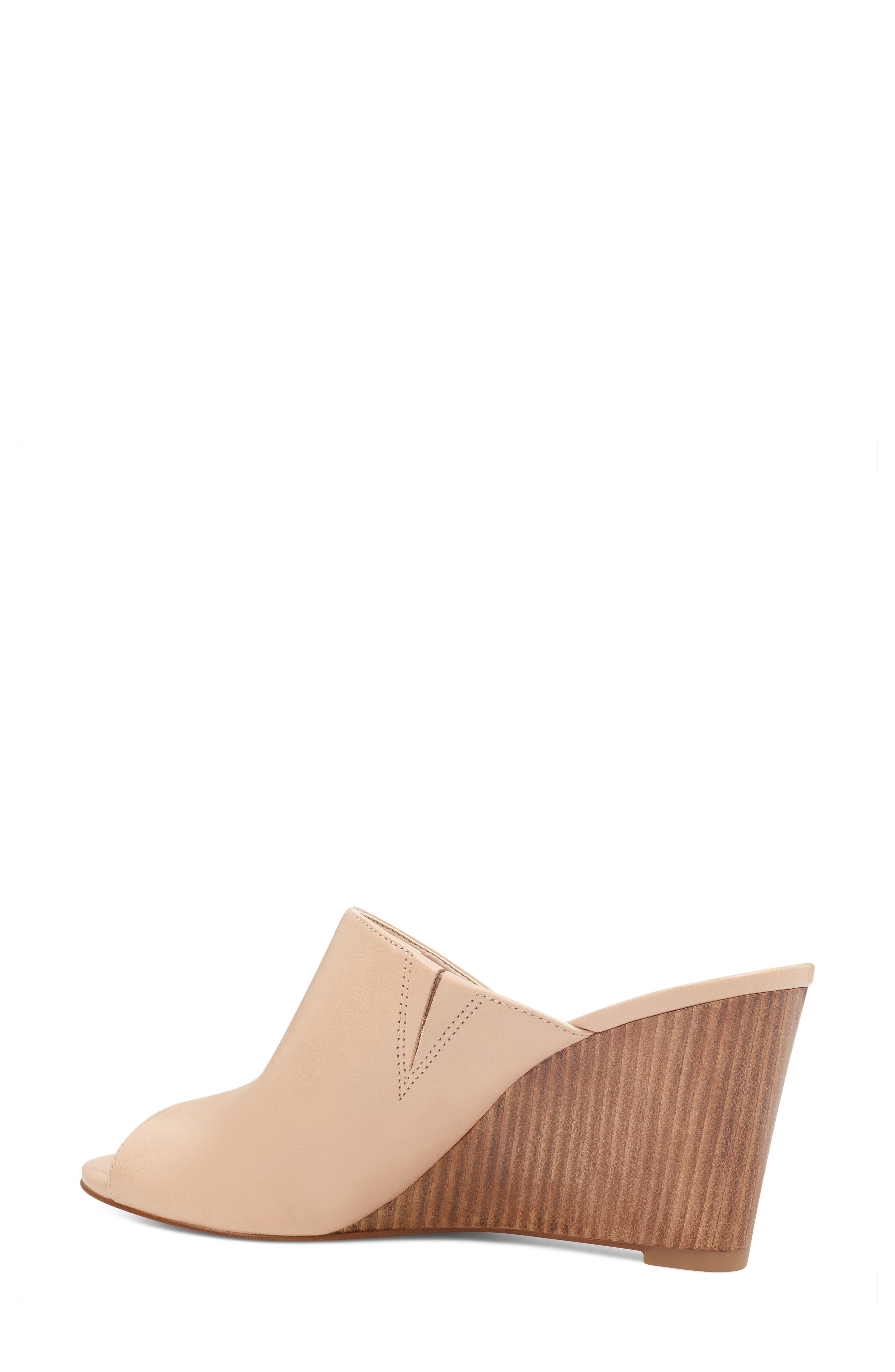 Janissah Wedge, Alternate, color, LIGHT NATURAL LEATHER