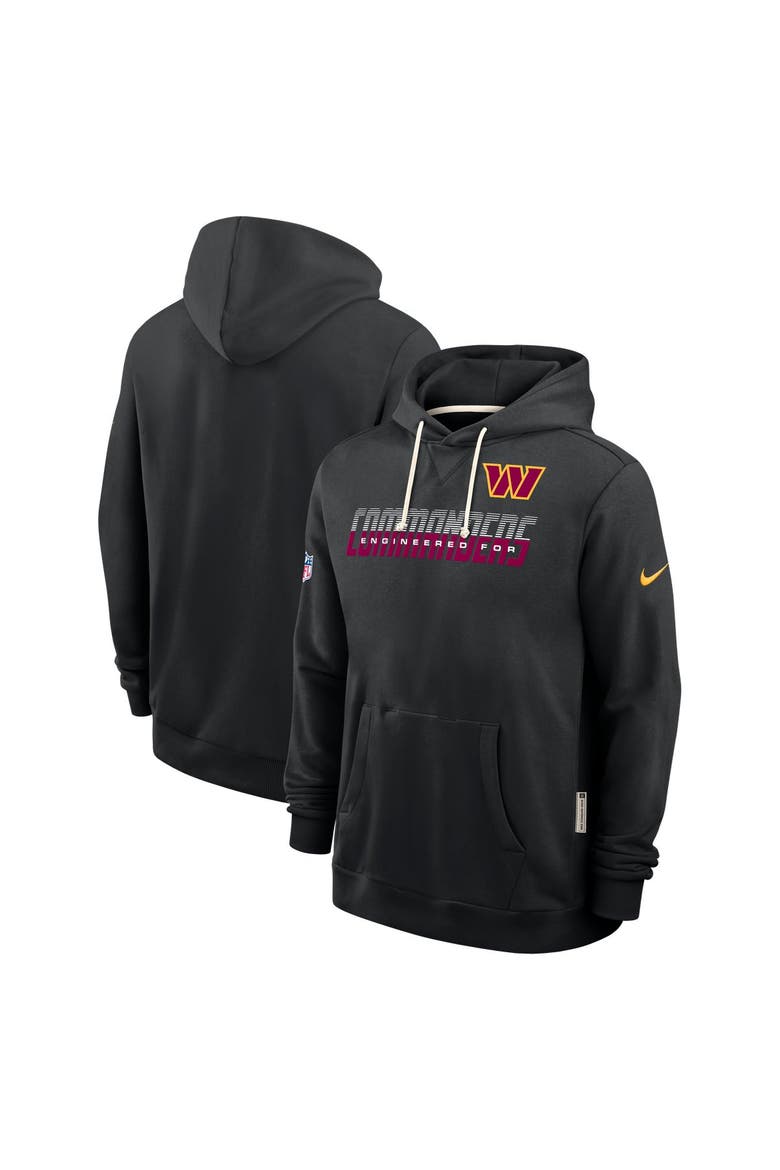 Men's Nike Black Washington Commanders Sideline Standard Issue Top Prospect Dri-FIT Hoodie, Main, color, Black