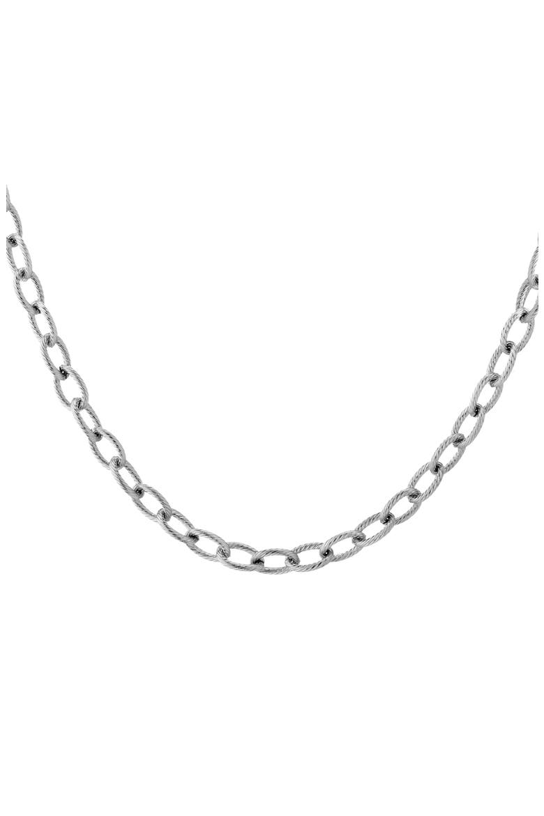 Link Chain Necklace, Main, color, White