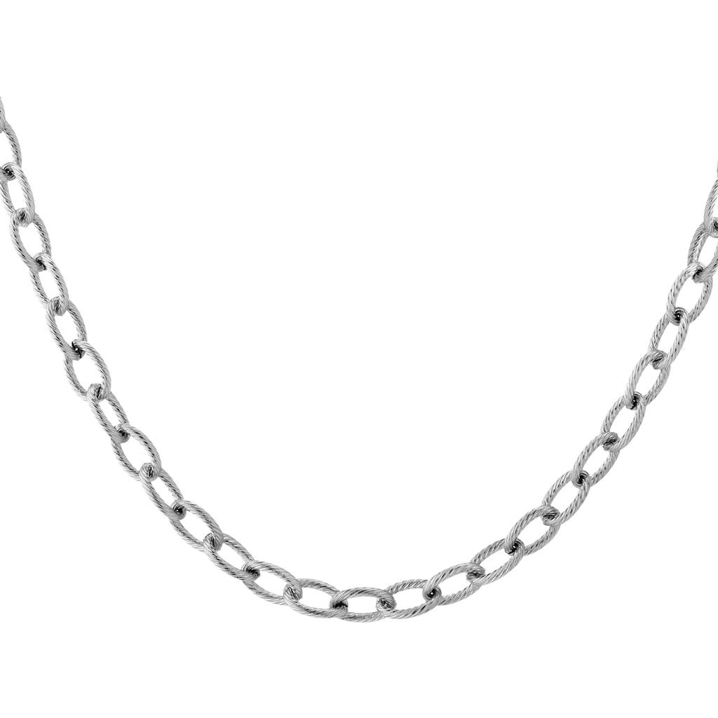 Aurate Link Chain Necklace in White at Nordstrom, Size 16
