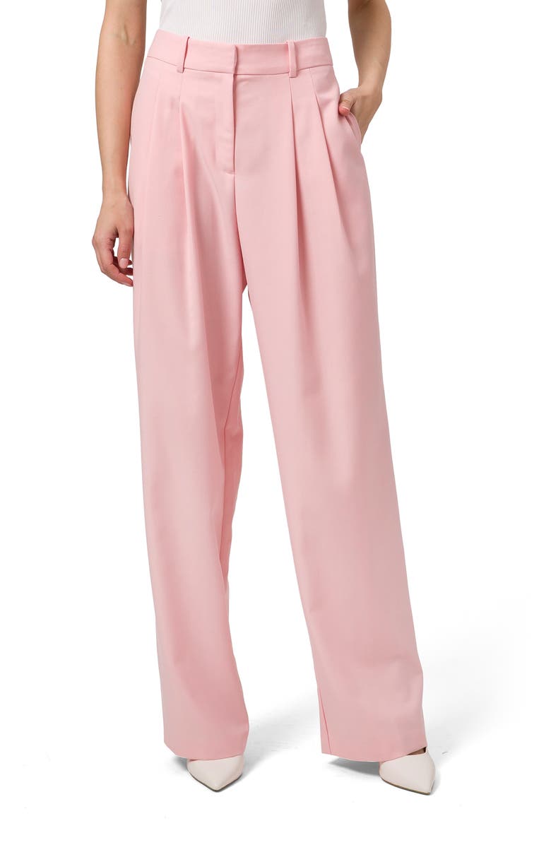 WAYF Pleated Trousers, Main, color, Pink